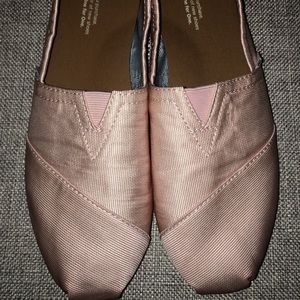 Pink Grosgrain Toms